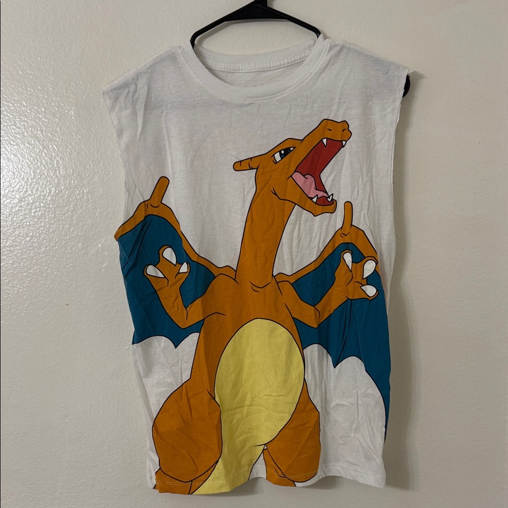 Lightly Used- Kids Charizard Graphic Tank- (Boys XL)
*Note: Sleeves were cut off